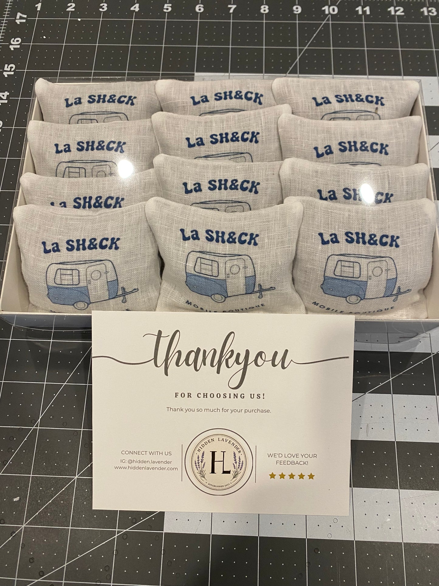 Business logo customizable lavender sachet