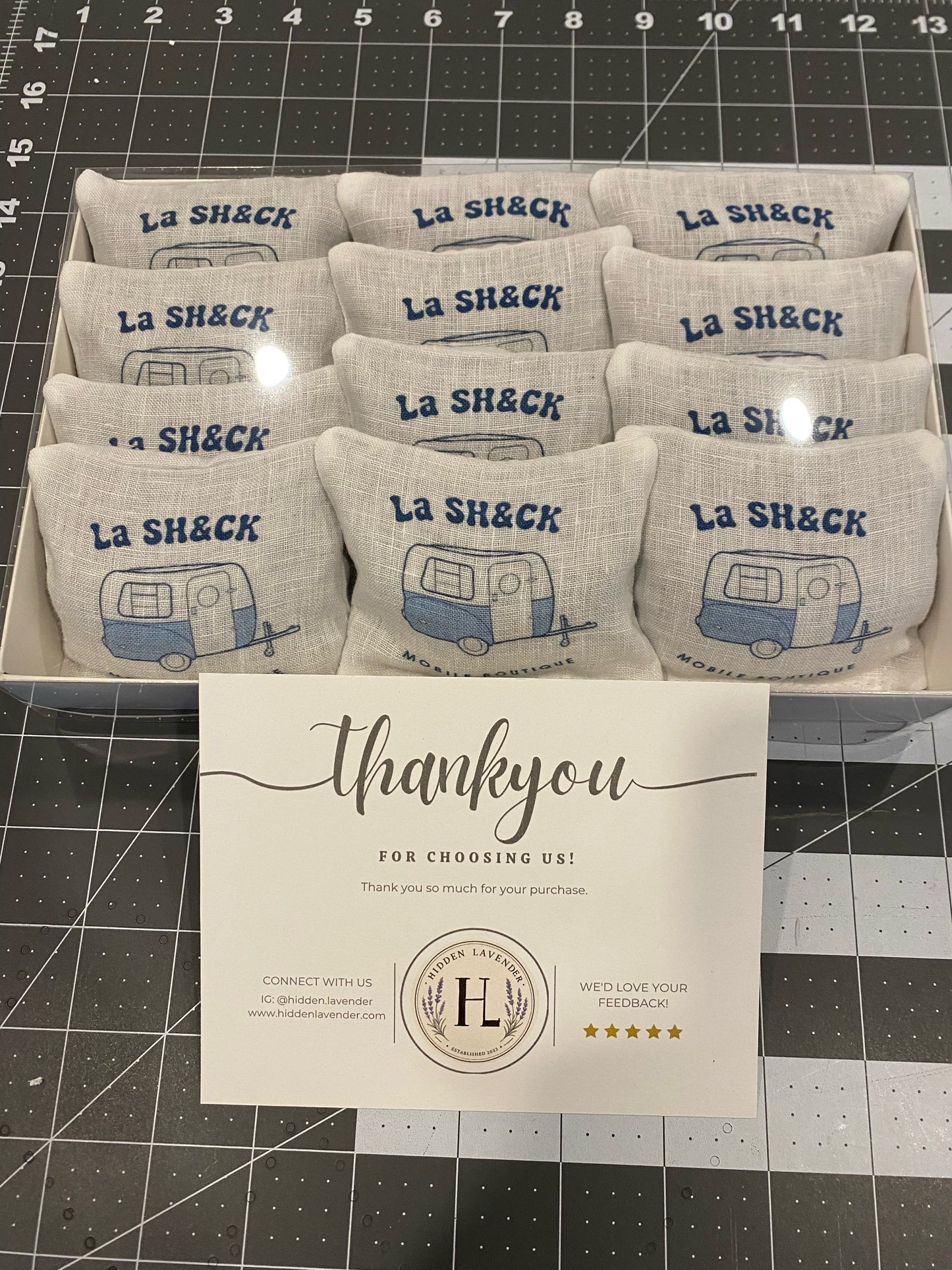 Business logo customizable lavender sachet